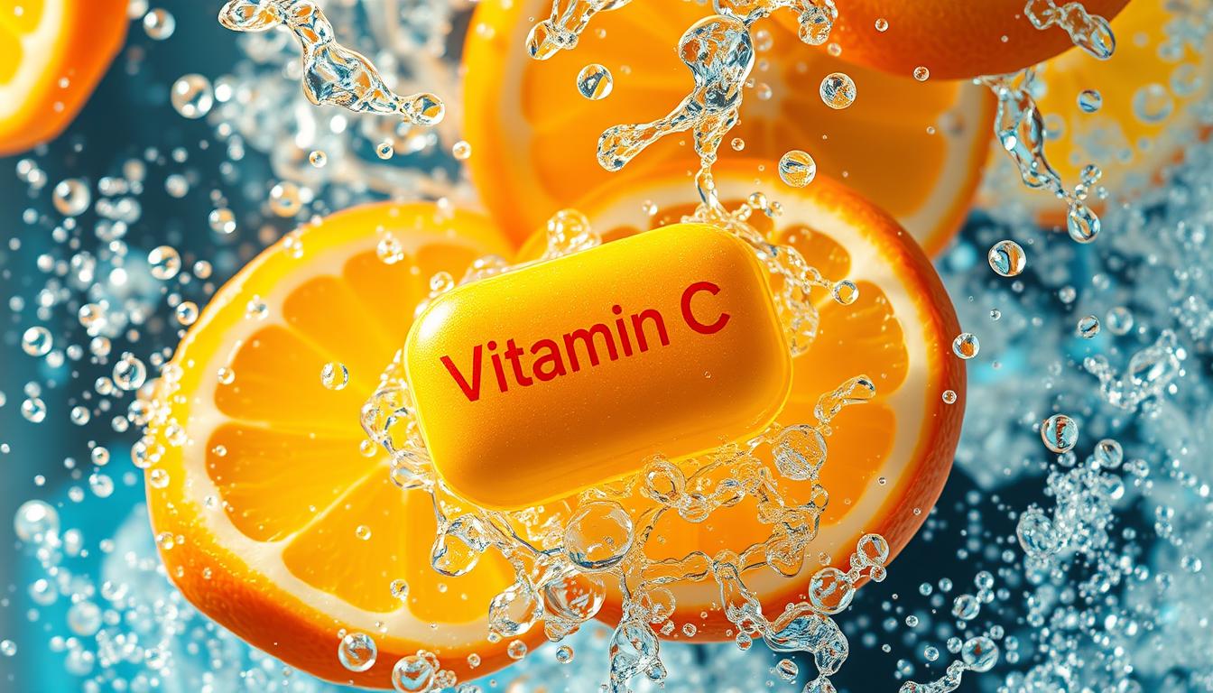 Vitamina C efervescente em ação