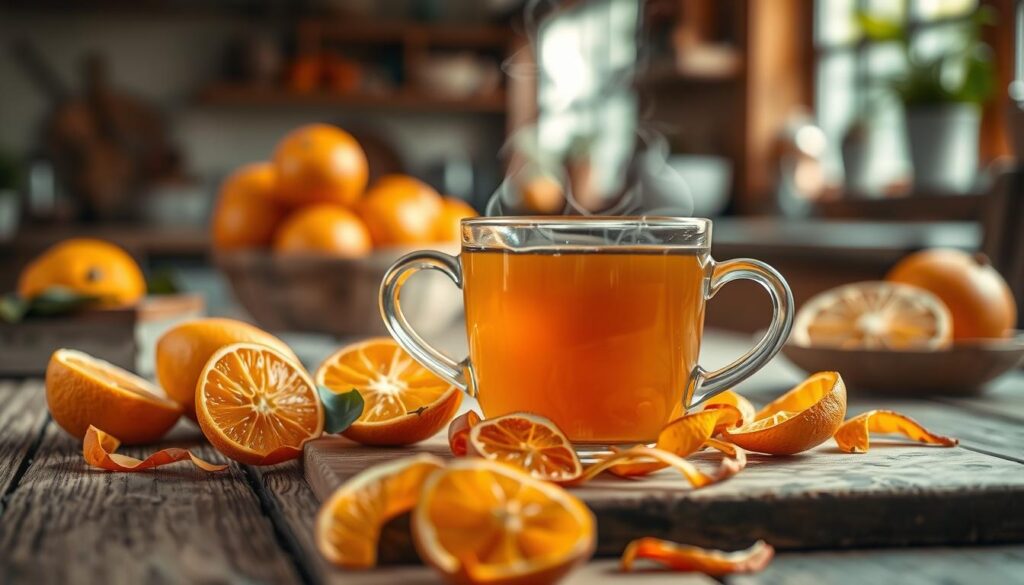 chá de casca de laranja​