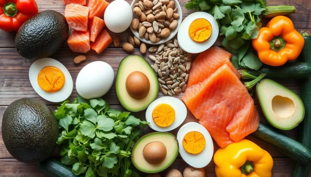 Diferenças Entre Dieta Low Carb e Cetogênica: alimentos abrangentes em ambas as dietas.
