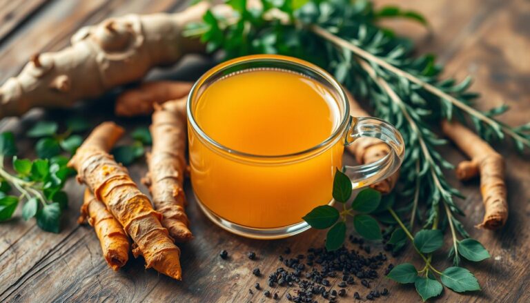 chá de cúrcuma