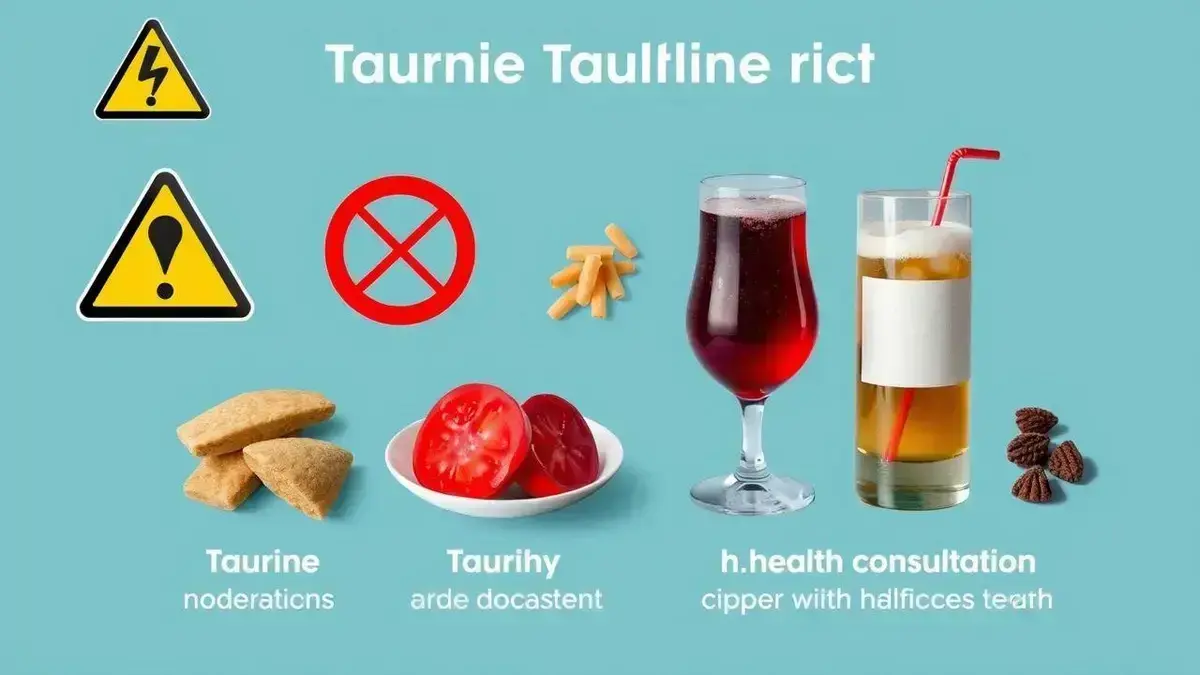 Contraindicações e cuidados ao consumir taurina